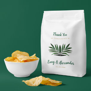 Sachets En Papier Riche Vert Golden Thème Favoriser Sac