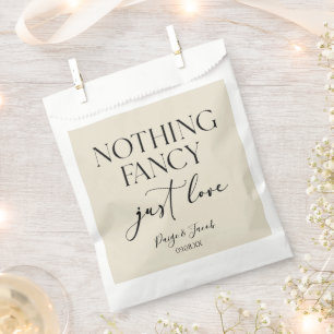 Sachets En Papier Rien de Fantastique Juste un Mariage Minimaliste e