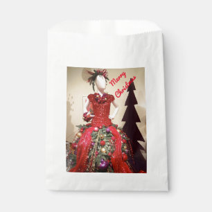Sachets En Papier Robe Afrocentrique Forme Mannequin Arbre de Noël