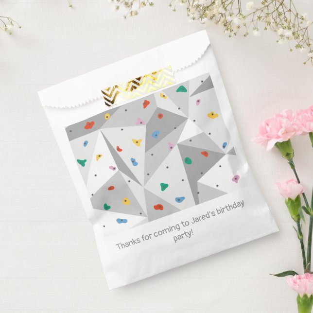 Sachets En Papier Rock Wall Escalade Grimpe fête d'anniversaire (Scellé)