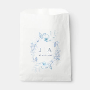 Sachets En Papier Romantic Chic Classic Blue Floral Favoriser Sac