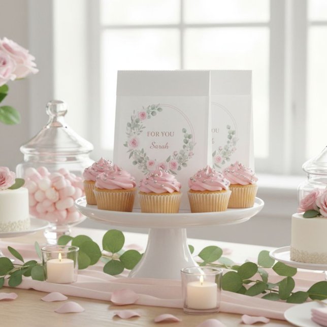 Sachets En Papier Romantic Floral Favor Pouch Personalized  (Créateur téléchargé)