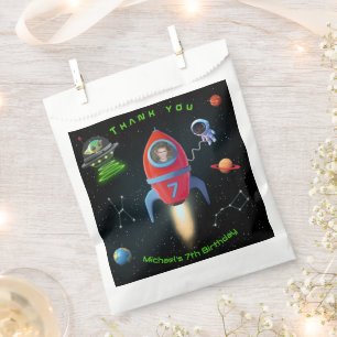 Sachets En Papier Roquette avec photo Alien de l'astronaute OVNI