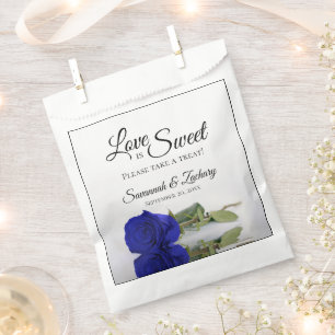 Sachets En Papier Rose Bleu Royale L'amour est doux Prenez une frian