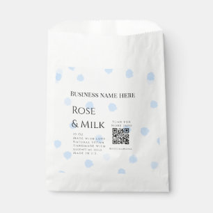 Sachets En Papier Rose lait fait main soap entreprise QR code ajoute