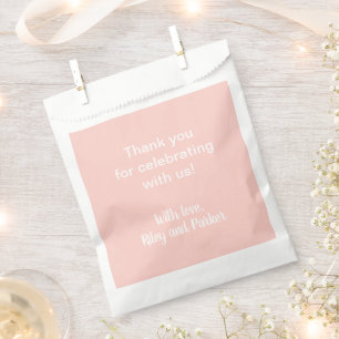 Sachets En Papier Rose millénaire personnalisé