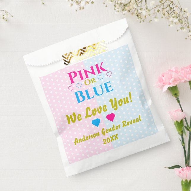 Sachets En Papier Rose Ou Bleu, On T'Aime ! Révélation de genre (Scellé)