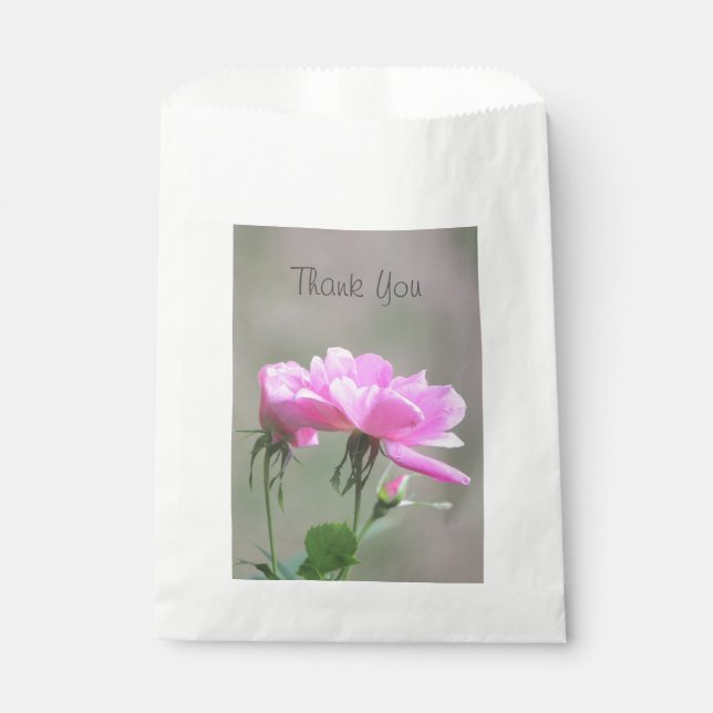 Sachets En Papier Rose Rose Et Grey Favch Pouch (Devant)