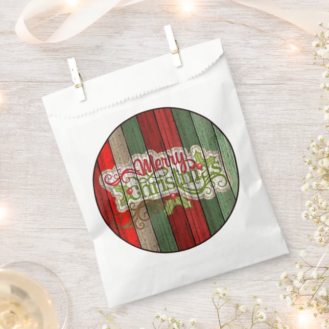 Sachets En Papier Rouge foncé Vert Patiné Planes Motif (Coupé)