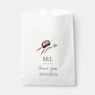 Sachets En Papier Rouleaux de sushi minimalistes baguettes