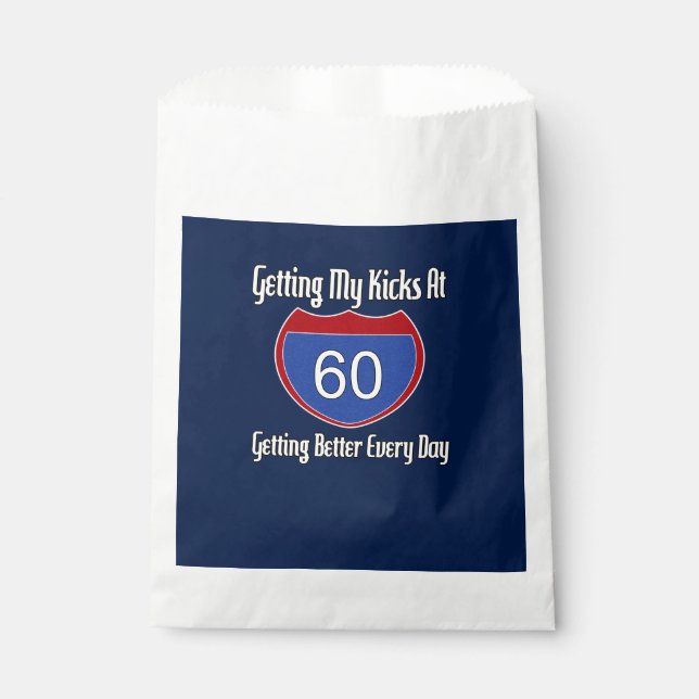 Sachets En Papier Route 60e anniversaire (Devant)
