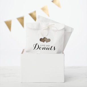 Sachets En Papier Rustic Country Love and Donuts Wedding Favor Sac