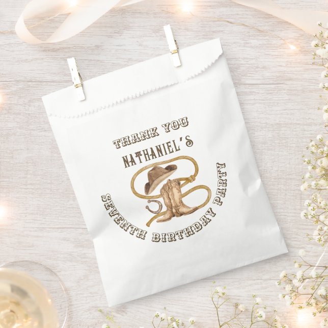 Sachets En Papier Rustic western cowboy you are wanted (Coupé)