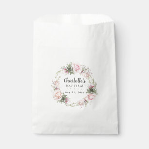 Sachets En Papier Rustique Boho Blush Rose Rose Floral Baptême