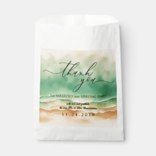 Sachets En Papier Sable de mer d'été signature d'Ocean Beach