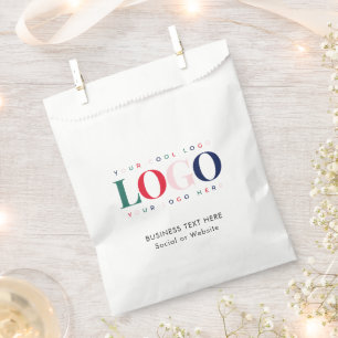 Sachets En Papier Sac à papier rectangle à logo Entreprise