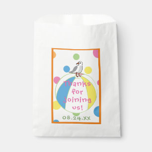 Sachets En Papier Sac baby shower Faveur, Sac Plage Faveur Ball