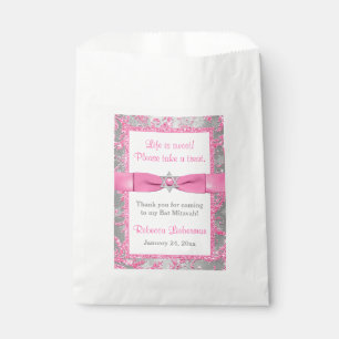 Sachets En Papier Sac bat mitzvah Favoriser Winter Wonderland Rose