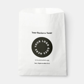 Sachets En Papier Sac blanc moderne ajoutez votre logo