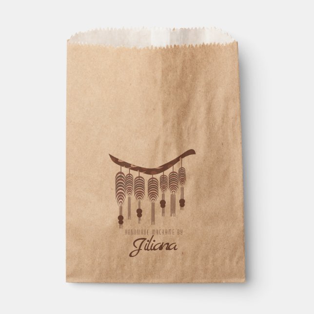 Sachets En Papier Sac Bohème d'Affaires en Macramé (Devant)