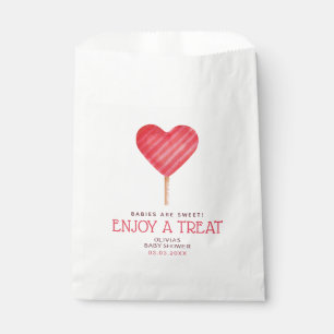 Sachets En Papier Sac bonbon en forme de coeur pour Baby shower