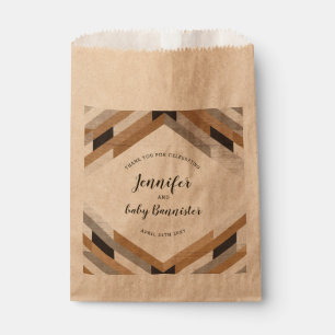 Sachets En Papier Sac cadeau de Baby shower neutre Collage de grains
