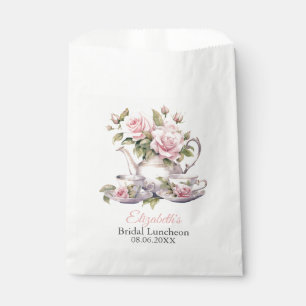 Sachets En Papier Sac cadeau de faveur de luncheon de mariage rose b