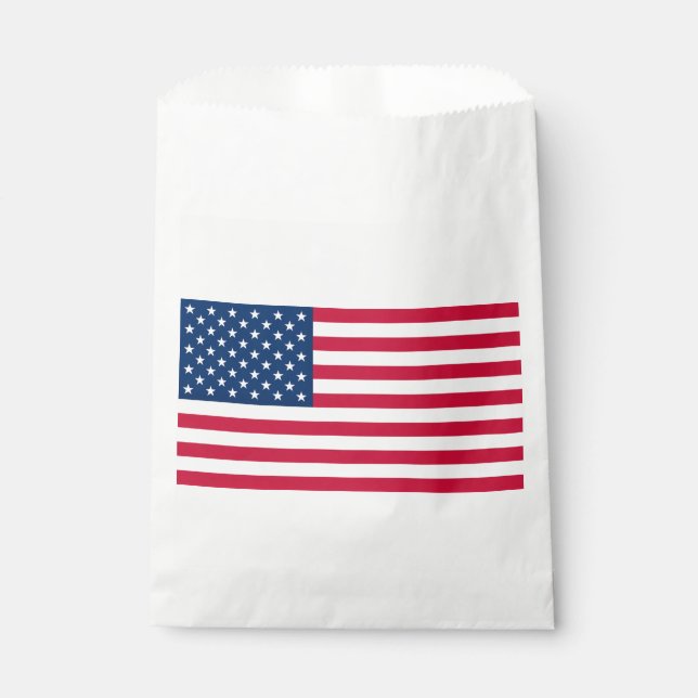 Sachets En Papier Sac Cadeau Drapeau Américain (Devant)