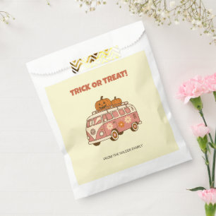 Sachets En Papier Sac cadeau Groovy VW Van pour la fête d'Halloween