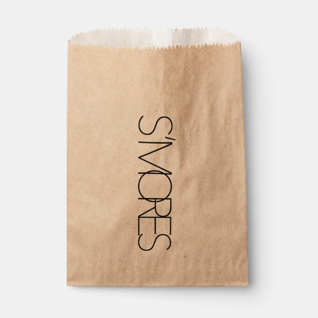 Sachets En Papier Sac d'artisanat S'mores (Devant)