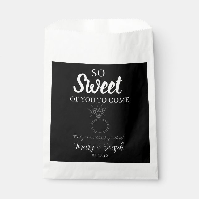 Sachets En Papier Sac de bonbons de mariage (Devant)