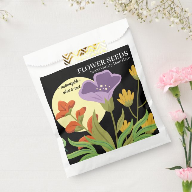 Sachets En Papier Sac de cadeau de graines de fleurs en sachet Faveu (Scellé)