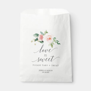 Sachets En Papier Sac de cadeaux de mariage L'amour est doux Blushin