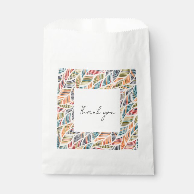 Sachets En Papier Sac de faveur coloré (Devant)