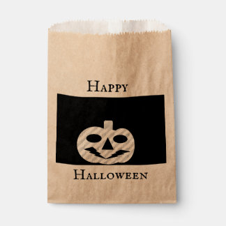 Sachets En Papier Sac de faveur de citrouille d'Halloween joyeux