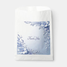 Sac de Faveur de Fleurs Ornementales Bleues avec P