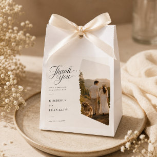 Sachets En Papier Sac de faveur de mariage avec photo déchirée