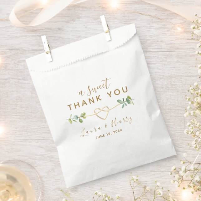 Sachets En Papier Sac de Faveur de Mariage Eucalyptus (Coupé)