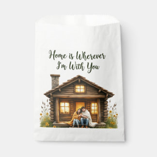 Sachets En Papier Sac de faveur de mariage rustique pour les invités