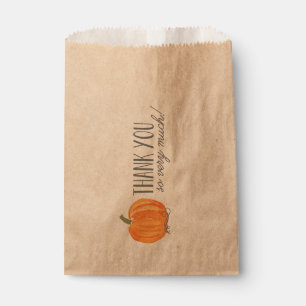 Sachets En Papier Sac de faveur de Merci du citrouille de chute