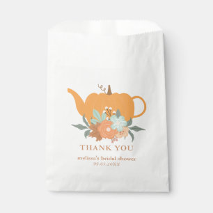 Sachets En Papier Sac de faveur de thé à la citrouille pour la fête 