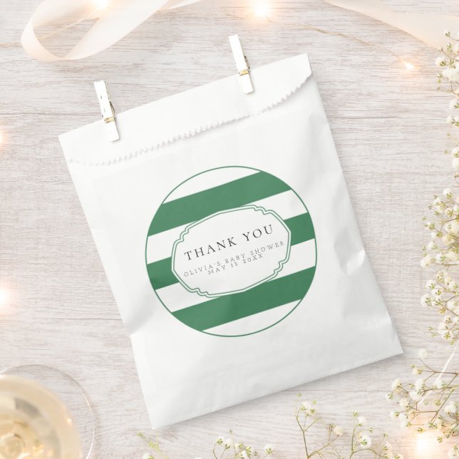 Sachets En Papier Sac de faveur golf vert (Coupé)