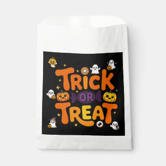 Sachets En Papier Sac de faveur Halloween Trick or Treat