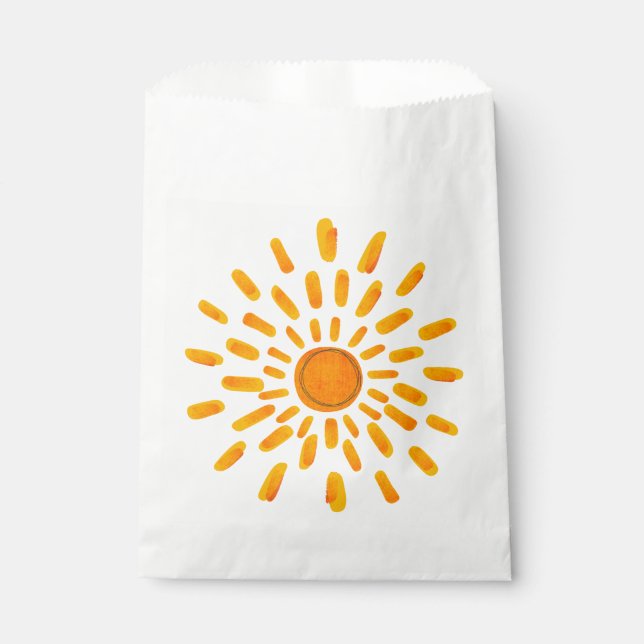 Sachets En Papier Sac de faveur Sunshine Party (Devant)