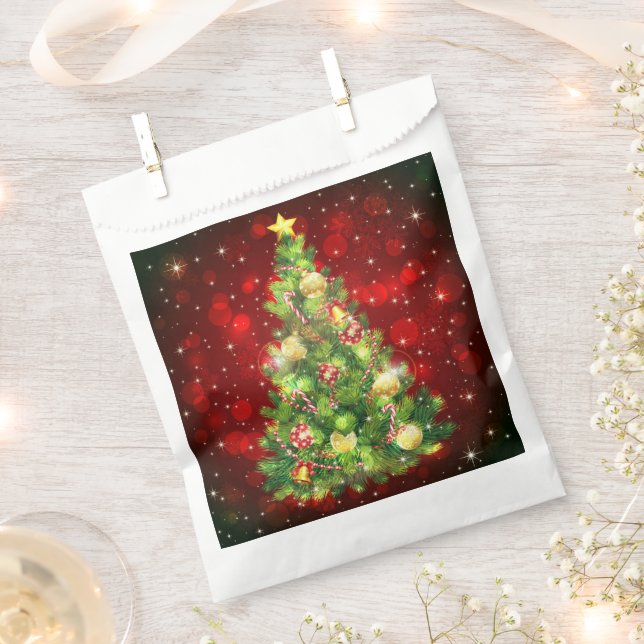 Sachets En Papier Sac de favoris pour les vacances (Coupé)