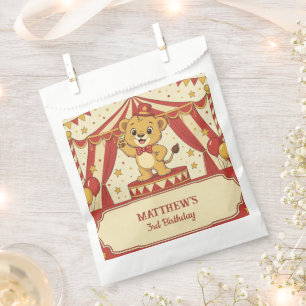 Sachets En Papier Sac de fête d'anniversaire pour lionceau de cirque