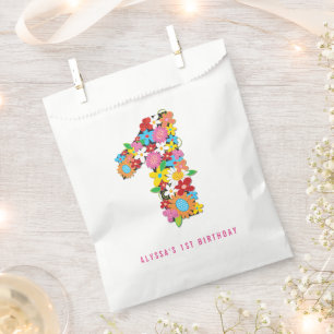 Sachets En Papier Sac de Fête de Fleurs de Printemps pour le 1er Ann