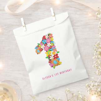 Sachets En Papier Sac de Fête de Fleurs de Printemps pour le 1er Ann