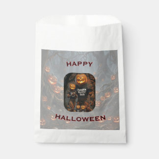 Sachets En Papier Sac de fête Halloween de monstre citrouille effray