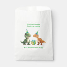 Sac de fête pour jumeaux Dinosaure Anniversaire Di